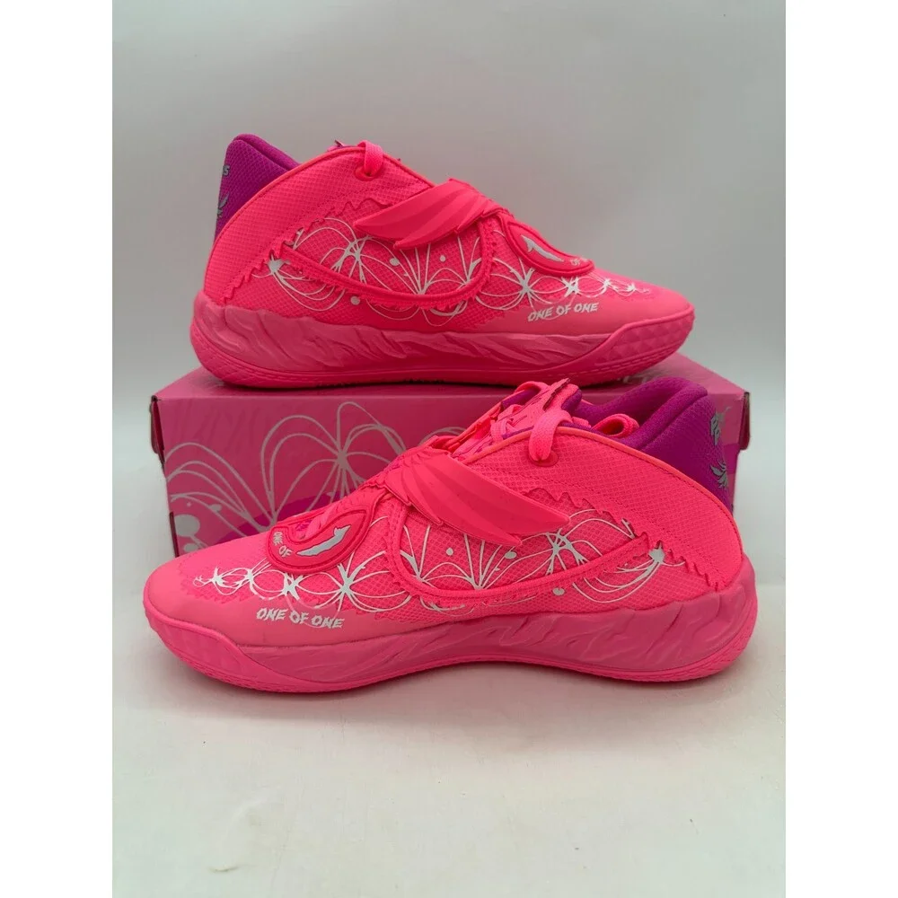 Puma MB.05 X Lamelo Ball Men's Size 11.5 Fast & Furious Pink Shoes 314021 01